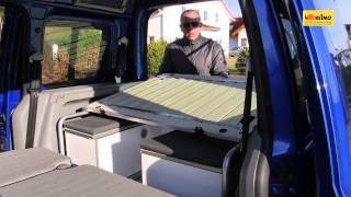 Anleitungsfilm Ausbau VW Caddy zum REIMO quotCaddy Activequot [upl. by Arracat]