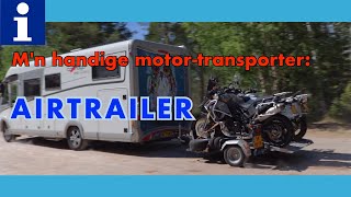 Airtrailer de handige motortransporter  Hoe werkt zon aanhanger nou [upl. by Arekahs286]