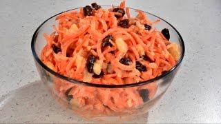 Carrot Raisin Salad Recipe [upl. by Leahcimrej]