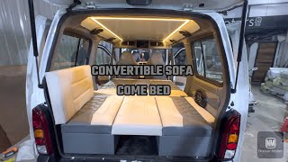 Convertible Sofa Come Bed For Maruti Eeco Bs6  Modification hub  Vadodara  M 8140807082 [upl. by Ferdinand379]