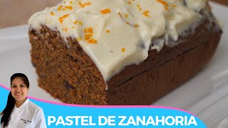 PASTEL DE ZANAHORIA  SALUDABLE FACIL Y DELICIOSA [upl. by Fairman]