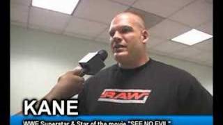 WWE star Kane talks about quotSee No Evilquot to TheWeekendGamer [upl. by Dorison471]