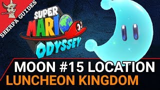 Luncheon Kingdom Moon 15 Golden Turnip Recipe 1 Location  Super Mario Odyssey [upl. by Aikcin616]