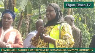 Mbale City DrSarah Wasagali Kanaabi donates another Water project through ERA to WanyangaNabyeya [upl. by Lucrece]