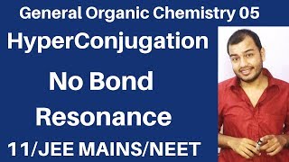 Organic Chemistry  GOC 05  Hyperconjugation Effect in Carbocation  Free Radical JEE MAINSNEET [upl. by Lytton]