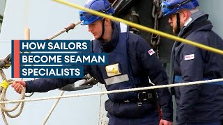 Behind the scenes as Royal Navy sailors learn the ropes to become Seaman Specialists [upl. by Leatrice]