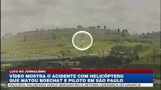 Vídeo mostra queda de helicóptero que matou Boechat e piloto [upl. by Leighton]