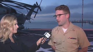 Navy fire controlman describes role on USS John P Murtha as Fleet Week begins [upl. by Elyse]