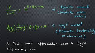 logit model  binary choice model  advanced econometrics [upl. by Eiznekam]