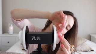 ASMR Whisper Ear To Ear Massage Binaural  Tapping amp Scratching  Blowing [upl. by Illa]