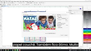 Como colocar Foto em Calendário para Imprimir usando o CorelDRAW [upl. by Aelyak622]