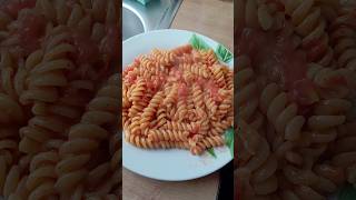 pasta in tomato sauce with garlic and cheese asmrcooking food cooking recipe pasta cheese [upl. by Tory]