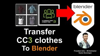 Character Creator 3 Clothes to Blender  Full TutorialTutorial [upl. by Jareen235]