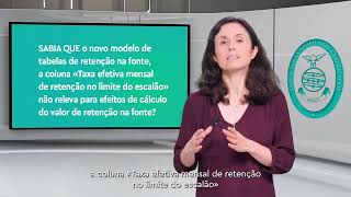 «Sabia que»  Retenção na fonte no limite do escalão [upl. by Bronez]