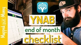 YNAB End Of Month  Reconciling Overspending amp Rollovers [upl. by Nileuqcaj]