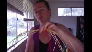 How to start a raffia coil using crochet [upl. by Stacey]