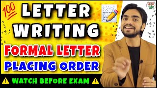 Letter Writing in English Trick  Letter on Placing Order  Letter Writing in HindiEnglishFormat [upl. by Areek]