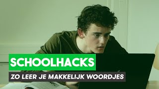 Zo leer je makkelijk woordjes voor een toets  Schoolhacks [upl. by Ardolino393]