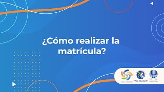 ¿Cómo realizar la Matrícula en la UNED [upl. by Merrel]