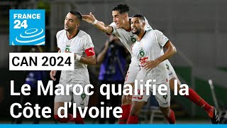 CAN 2024  Le Maroc qualifie la Côte dIvoire pour les huitièmes de finale • FRANCE 24 [upl. by Adnopoz]