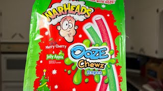 Warhead ooze chews rope candy review [upl. by Deonne]