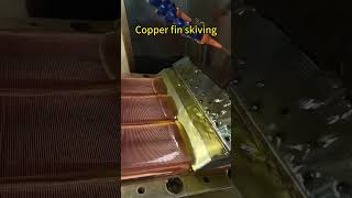 Copper skived fin heat sink manufacturing process It’s really relaxing heatsink skivingfactory [upl. by An193]