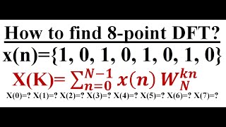 DSP44 problem on 8 point DFT using DIT FFT in digital signal processing  EC Academy [upl. by Hollinger]