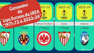 Todos os campeões da Liga Europa da UEFA quot197172 á 202324quot [upl. by Marutani]