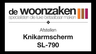 Afstellen knikarmscherm SL  790 [upl. by Gingras111]