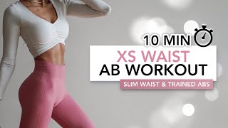 10 MIN XS WAIST WORKOUT  Slim Waist amp Trained Abs  Eylem Abaci [upl. by Gray]