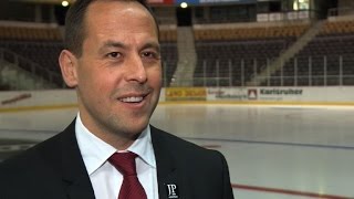 EishockeyBundestrainer Sturm will quotdie großen Nationen ärgernquot [upl. by Soneson5]