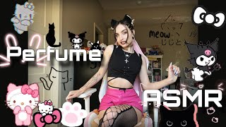 ASMR  My ENTIRE Perfume Collection  Fast Aggressive TappingScratching on Glass Lid Sounds [upl. by Amsa]