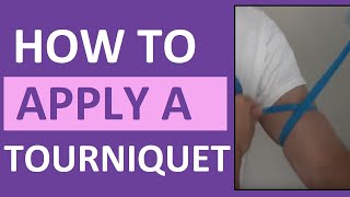 How to Apply amp Tie a Tourniquet When Drawing Blood or Starting an IV [upl. by Nossyla]