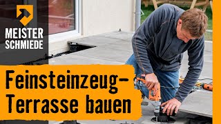 FeinsteinzeugTerrasse bauen  HORNBACH Meisterschmiede [upl. by Yliak]