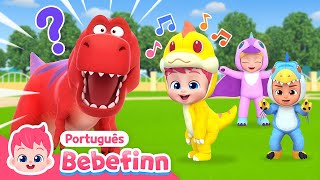 ⭐️ Rawr Bebê Dino 🦖 Hora da Dança  Dinossauros  TRex  Bebefinn em Português  Canções Infantis [upl. by Ratep]