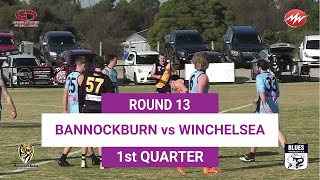 RD13 Bannockburn VS Winchelsea 1st QTR 060724 [upl. by Pius355]