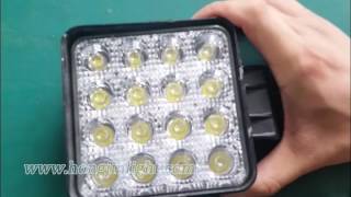 48w led work light test video [upl. by Oona]