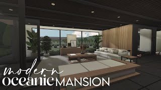 Bloxburg  Modern Oceanic Mansion  House Build [upl. by Vyse591]