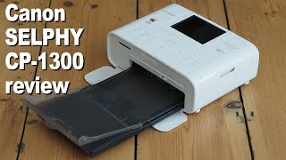 Canon SELPHY CP 1300 printer review [upl. by Ynnavoj]