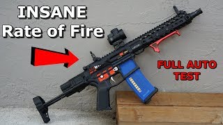 CRAZIEST Airsoft Custom M4 Build EVER MADE Full ReviewFull Auto Shooting Test [upl. by Roman469]