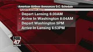 American Airlines announces DC flight schedule [upl. by Liggett]