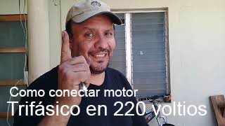 Como conectar motor trifasico en 220 voltios monofásico [upl. by Raimes]