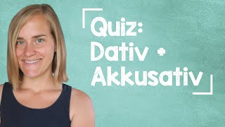 BIG GERMAN QUIZ Akkusativ  Dativ  87 Questions  A1A2 with Jenny [upl. by Eatnoed804]