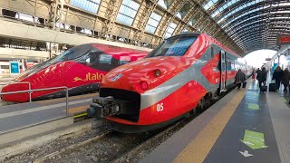 London to Italy by Train in Winter Bernina pass [upl. by Anyzratak]