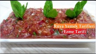 Ezme Salata Nasıl Yapılır Ezme Yapılışı Ezme Tarifi [upl. by Lowis]