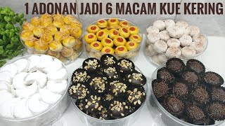 SUPER PRAKTIS 1 ADONAN JADI 6 MACAM KUE KERING [upl. by Vedis]