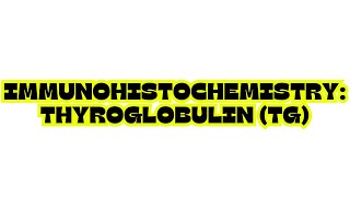 IMMUNOHISTOCHEMISTRY THYROGLOBULIN TG [upl. by Oranneg]