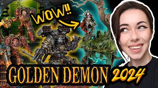 The BEST Warhammer Miniatures at Golden Demon 2024 [upl. by Kudva390]