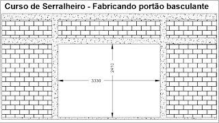 Curso de Serralheiro Fabricando um portão basculante 1 [upl. by Odrarej]