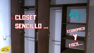 CLOSET de madera económico fácil y sencilloHaciendo Mexicanadas [upl. by Pansy]